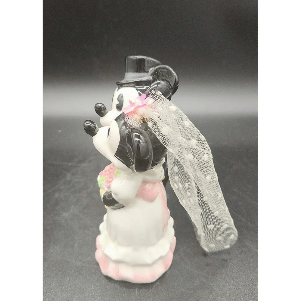 Vintage Mickey & Minnie Mouse Disney Disneyland Wedding Figurine CAKE TOPPER